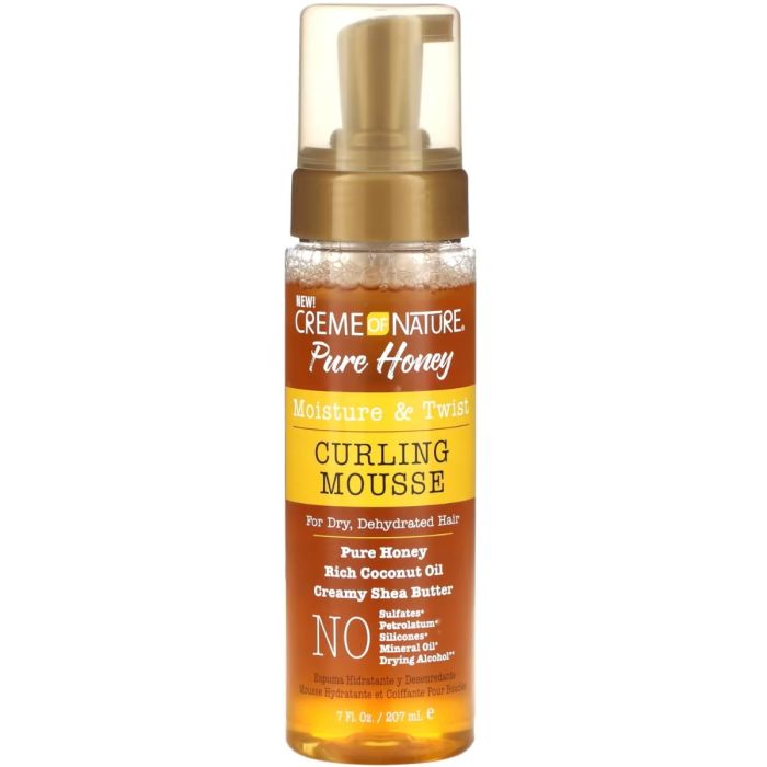 Creme of Nature Pure Honey Moisture & Twist Curling Mousse 7 oz