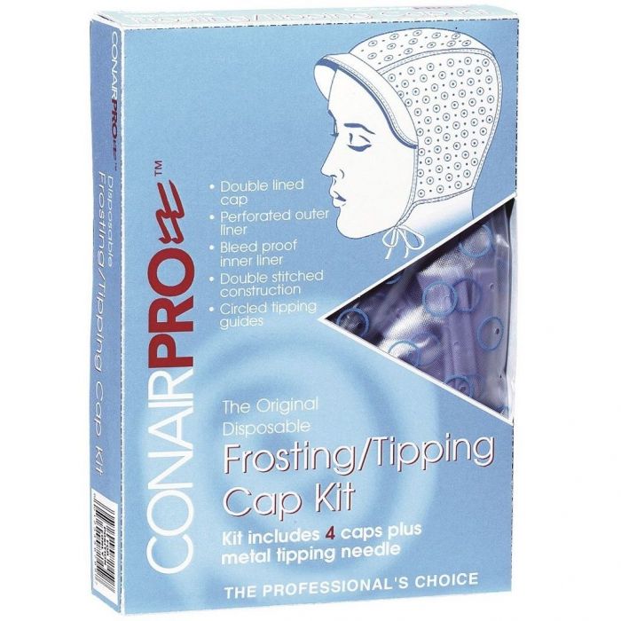 Conair Pro Disposable Frosting / Tipping Cap - 4 Caps Kit #200N