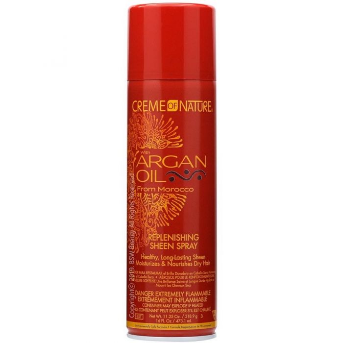 Creme Of Nature Argan Oil Replenishing Sheen Spray 16 oz