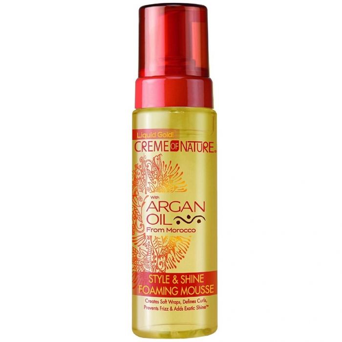 Creme of Nature Argan Oil Style & Shine Foaming Mousse 7 oz