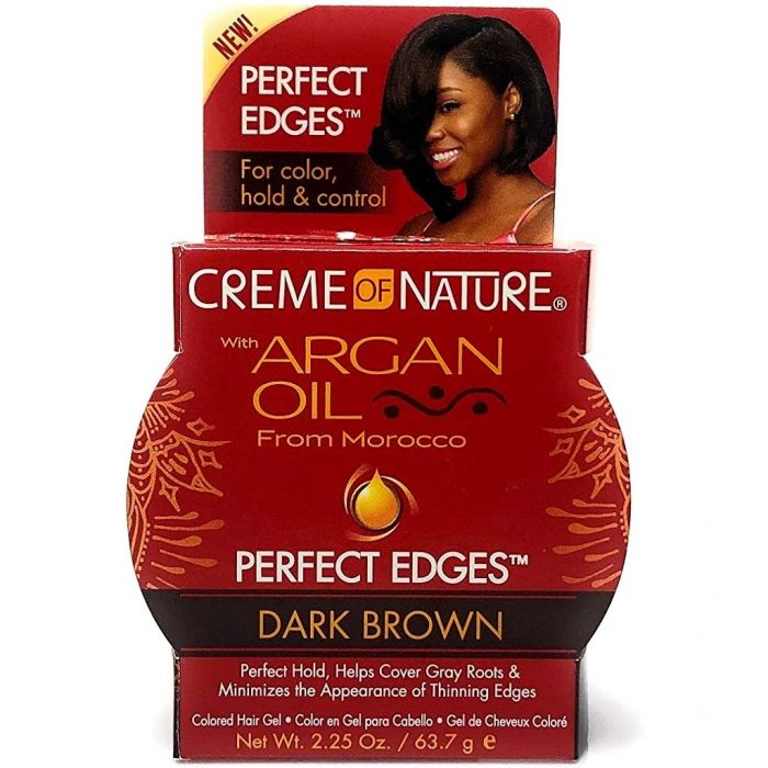 Creme Of Nature Argan Oil Perfect Edges - Dark Brown 2.25 oz