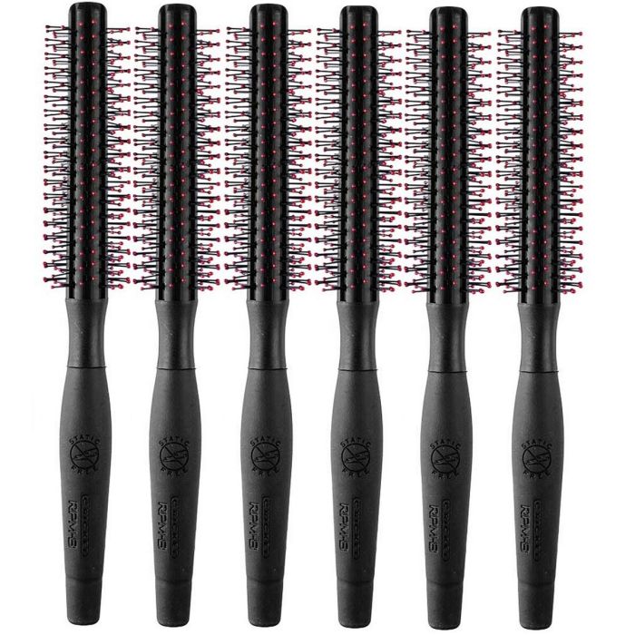 Cricket Static Free RPM 8 Black Roll Brush - 1.25" #5511882 [6 Pack]