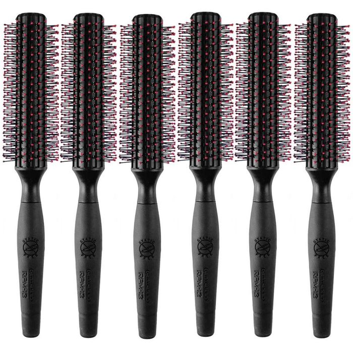 Cricket Static Free RPM 12 Black Roll Brush - 1.5" #5511883 [6 Pack]