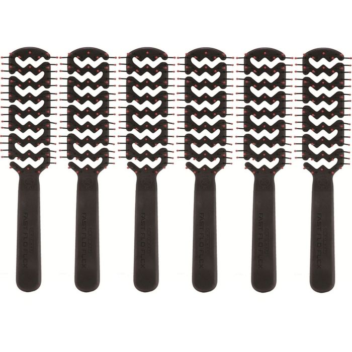 Cricket Static Free Fast Flo Flex Black Brush #5511111 [6 Pack]