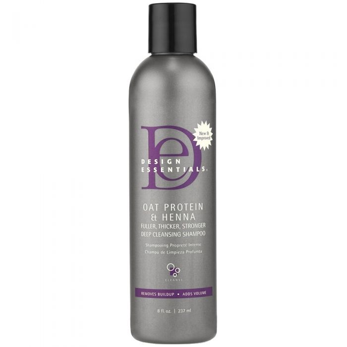 Design Essentials Oat Protein & Henna Deep Cleansing Shampoo 8 oz
