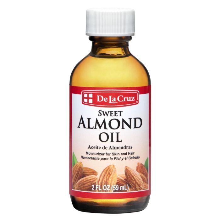 De La Cruz Sweet Almond Oil 2 oz
