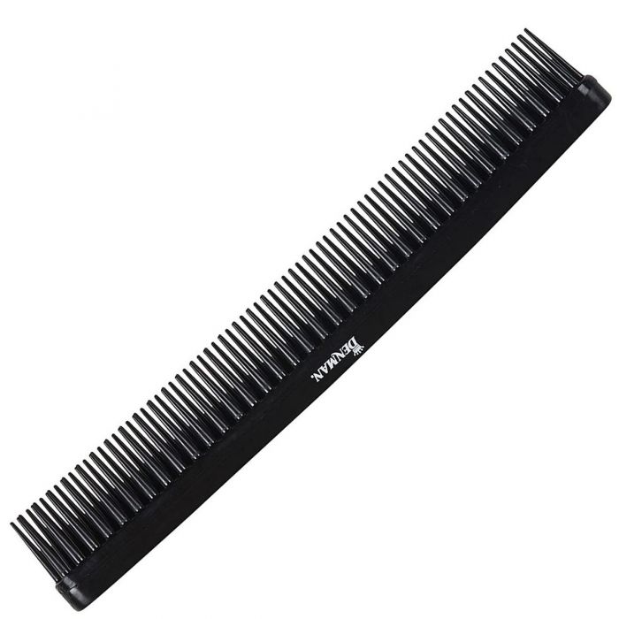 Denman 3 Row Detangle and Tease Styling Comb - Black #D12
