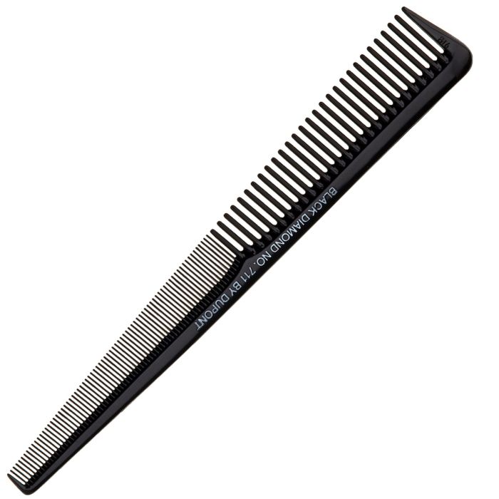 Denman Black Diamond Tapered Barber Comb 7.5" - Black #BD711