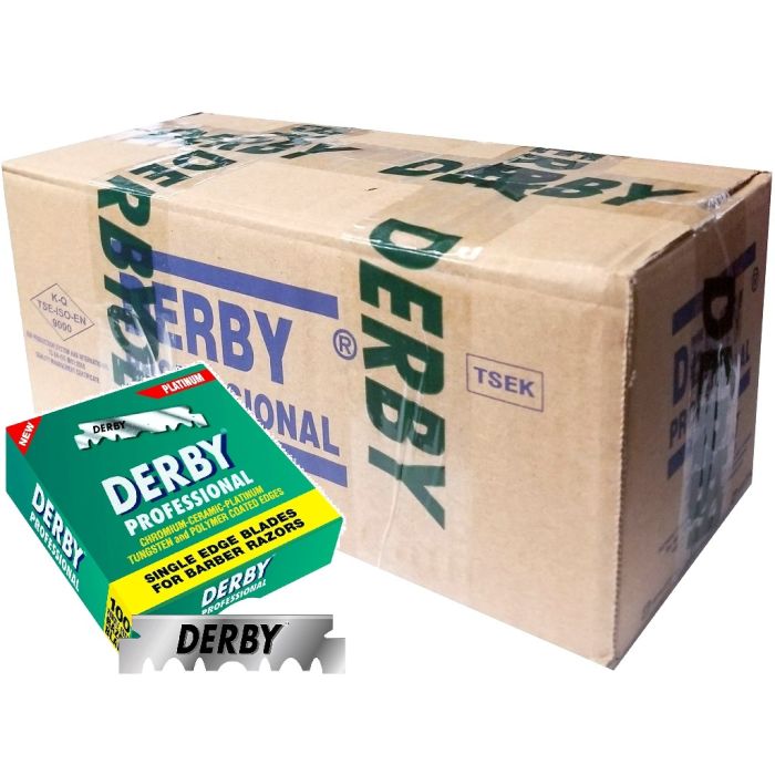 Derby Professional Single Edge Razor Blades - 5,000 Blades [100 Blades x 50 Pack]