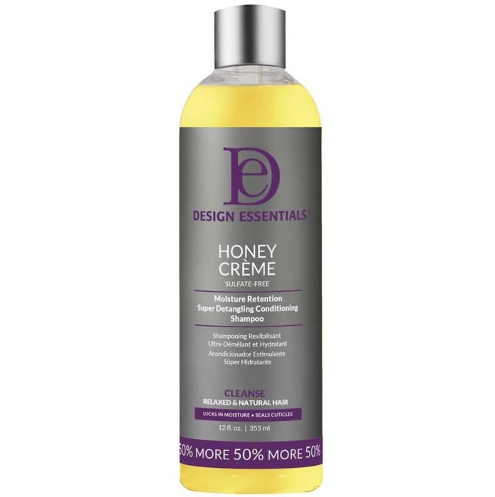 Design Essentials Honey Creme Moisture Retention Super Detangling Conditioning Shampoo 12 oz