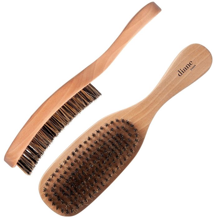 Diane Curved Reinforced Boar Wave Brush - Hard #D1004