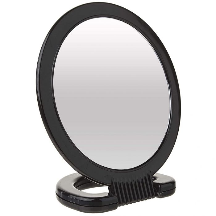 Diane 2-Sided Handheld Mirror Black - 1X and 3X Magnification #D1014