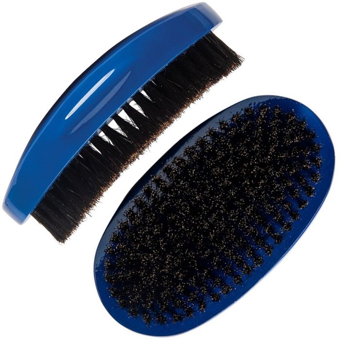 Diane Curved Prestige 100% Boar Military Wave Brush - Blue / Medium #D1722