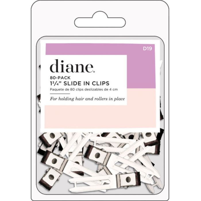 Diane Slide In Clips 1-3/4" Silver - 80 Pack #D19