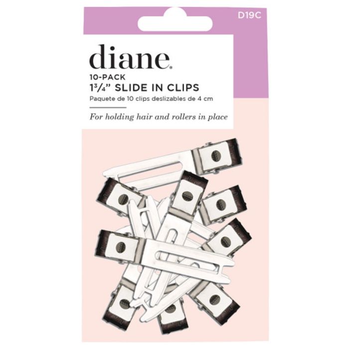 Diane Slide In Clips 1 3/4" Silver - 10 Pack #D19C