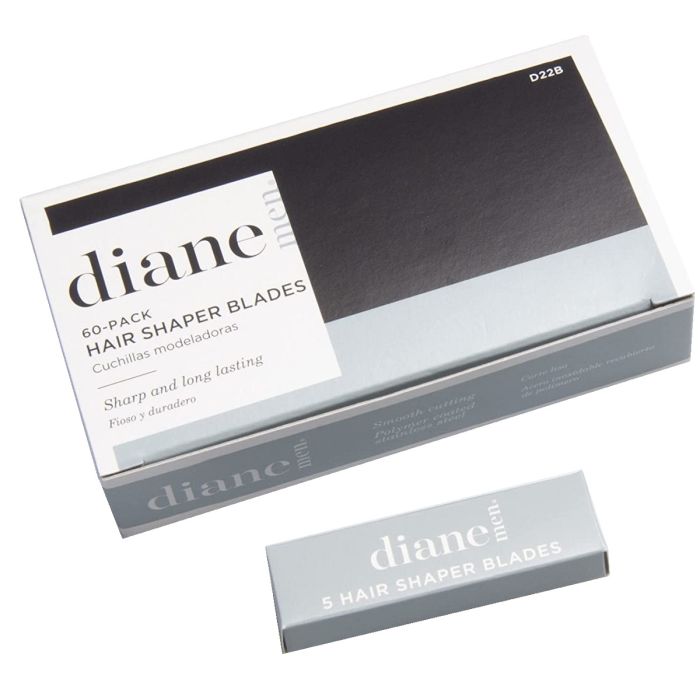 Diane Hair Shaper Blades - 60 Blades #D22B [5 Blades x 12 Pack]