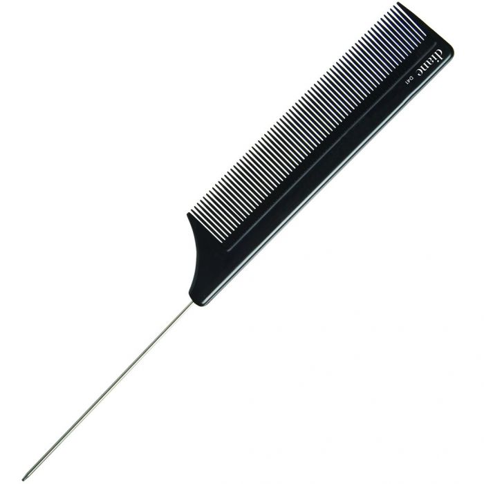 Diane Pin Tail Comb 8" - Black #D41