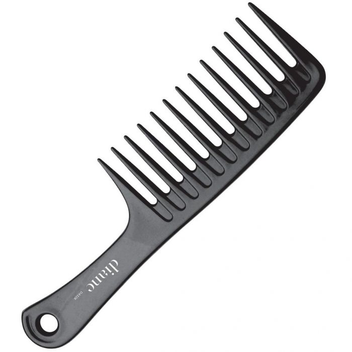 Diane Wide Tooth Handle Detangler Comb 9-3/4" - Black #D4328