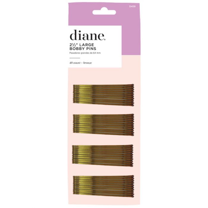 Diane Large Bobby Pins 2 1/2" Bronze - 40 Count #D459