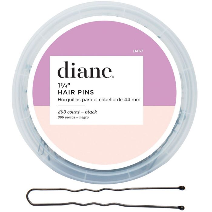 Diane Hair Pins 1-3/4" Black - 300 Count Jar #D467