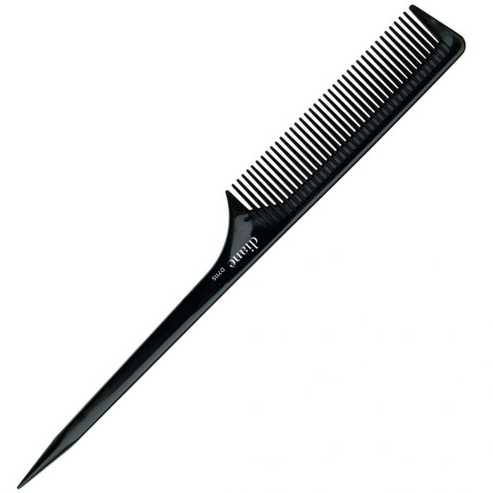 Diane Ionic Tail Comb 8 3/4" - Black #D7115