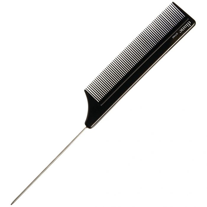 Diane Ionic Pin Tail Comb 8 1/4" - Black #D7140