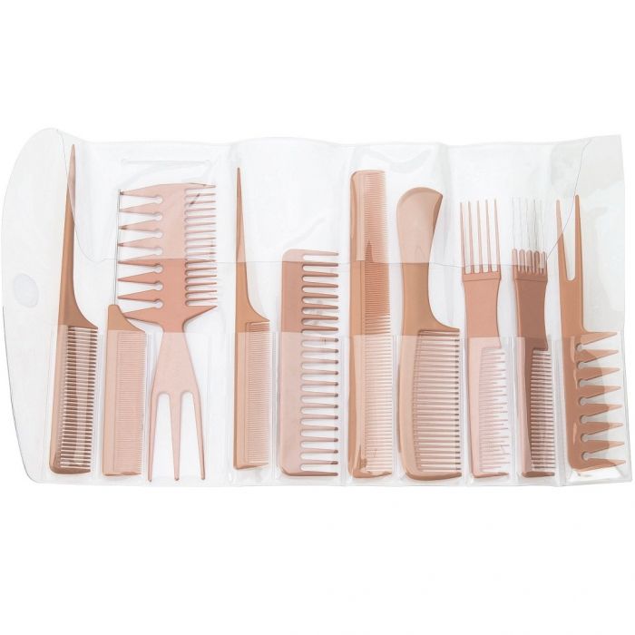 Diane Assorted Comb Set 10 Pack Bone #D7902