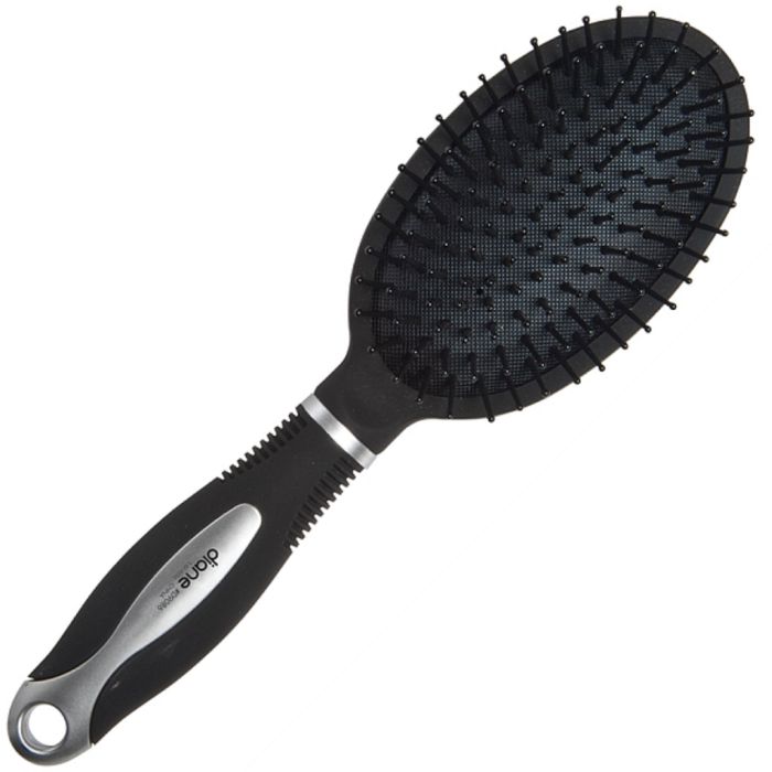 Diane Black and Silver Oval Paddle Brush #D9086