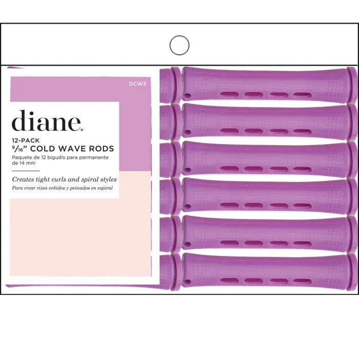 Diane Cold Wave Rods 9/16" Orchid - 12 Pack #DCW3