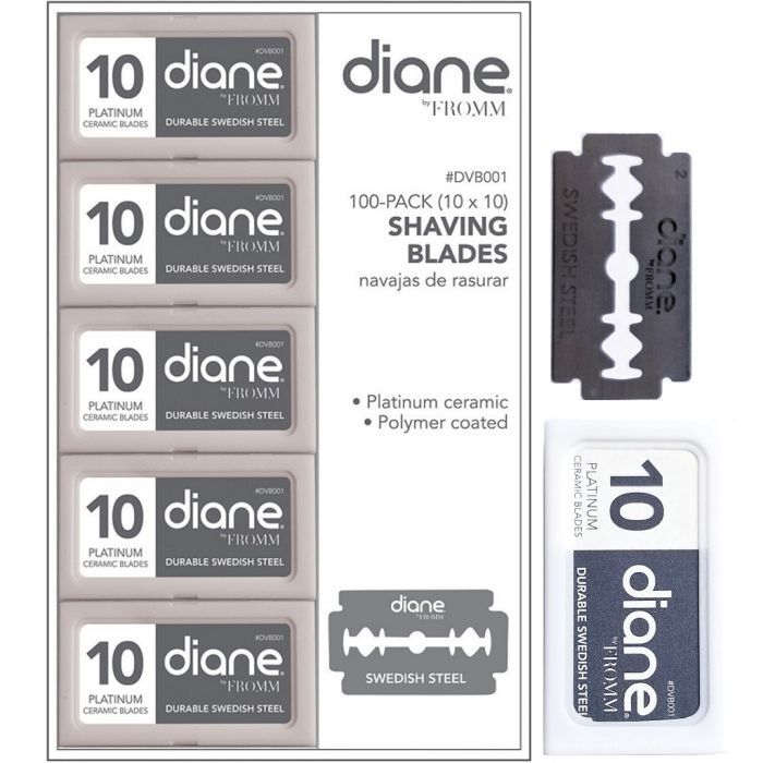 Diane Double Edge Shaving Blades - 100 Blades #DVB001