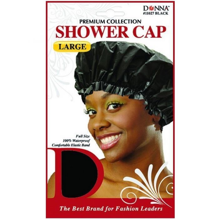 Donna Premium Collection Shower Cap Large - Black #11027