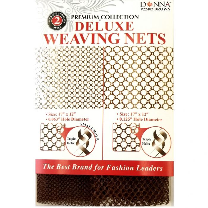 Donna Premium Collection Deluxe Weaving Nets 2 Pcs - Brown #22402