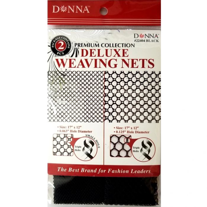 Donna Premium Collection Deluxe Weaving Nets 2 Pcs - Black #22404