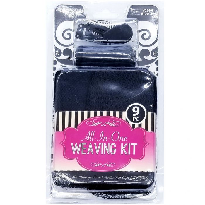 Donna All-In-One Hair Weaving Kit Black - 9 Pcs #22408