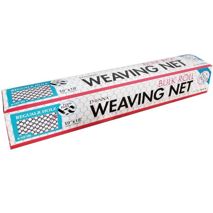 Donna Bulk Roll Weaving Net Regular Hole - Black #22491