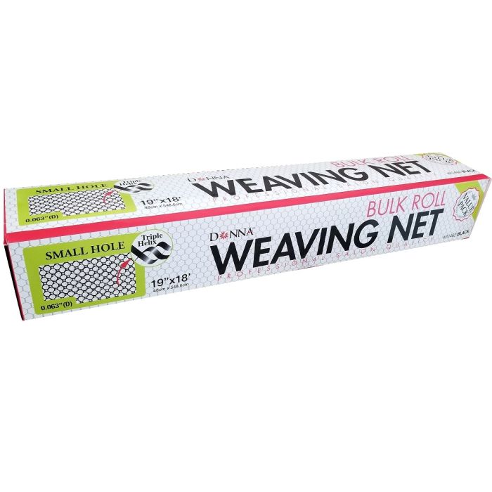 Donna Bulk Roll Weaving Net Small Hole - Black #22492