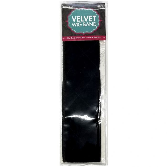 Donna Velvet Wig Band - Black #22561