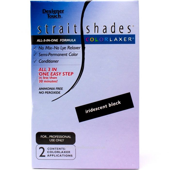 Designer Touch Strait Shades Colorlaxer Black - 2 Applications