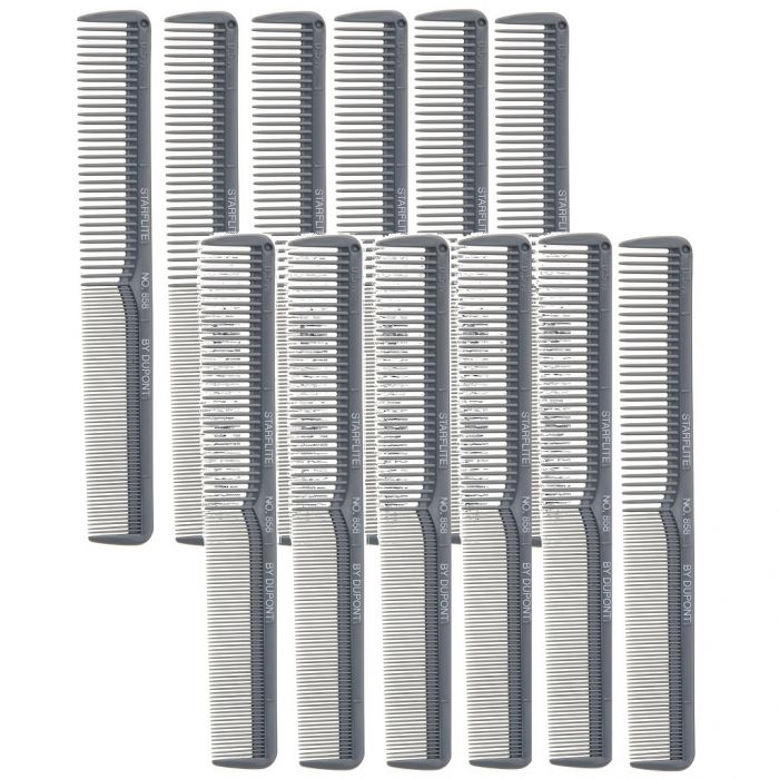 Dupont Starflite Cutting Comb Gray - 7" #858 - 12 Pack