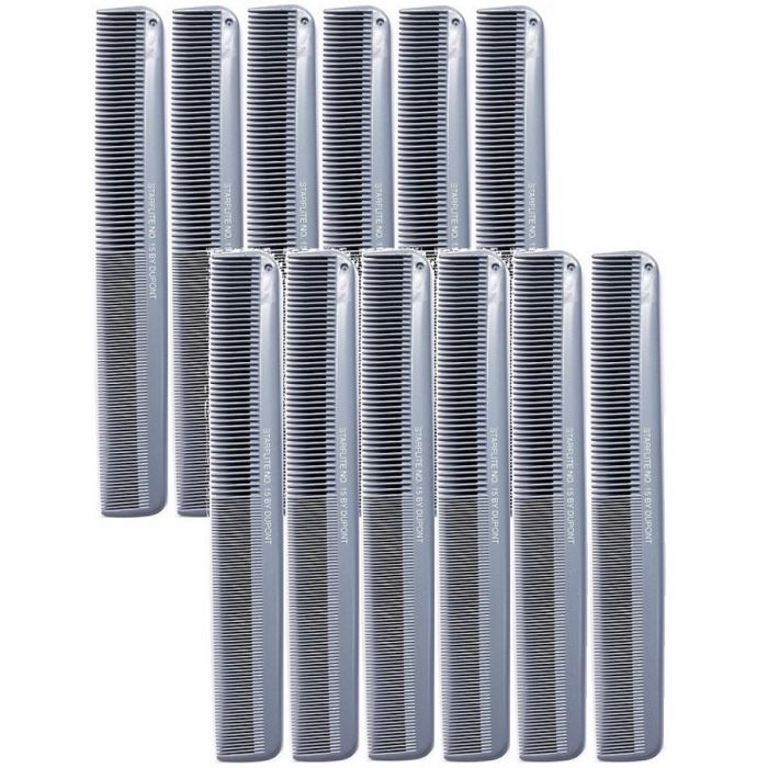 Dupont Starflite Long Styling Comb Gray #15 - 12 Pack