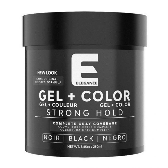 Elegance Plus Black Gel - Covers White Hair 8.45 oz