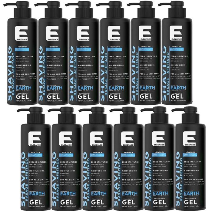 Elegance Plus Shaving Gel - Earth 16.9 oz [12 Pack]