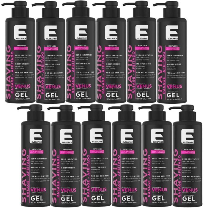 Elegance Plus Shaving Gel - Venus 16.9 oz [12 Pack]