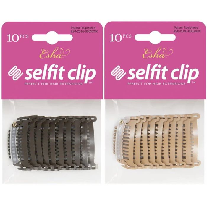 Esha Selfit Clip for Extensions - 10 Pack [2 Color Options]