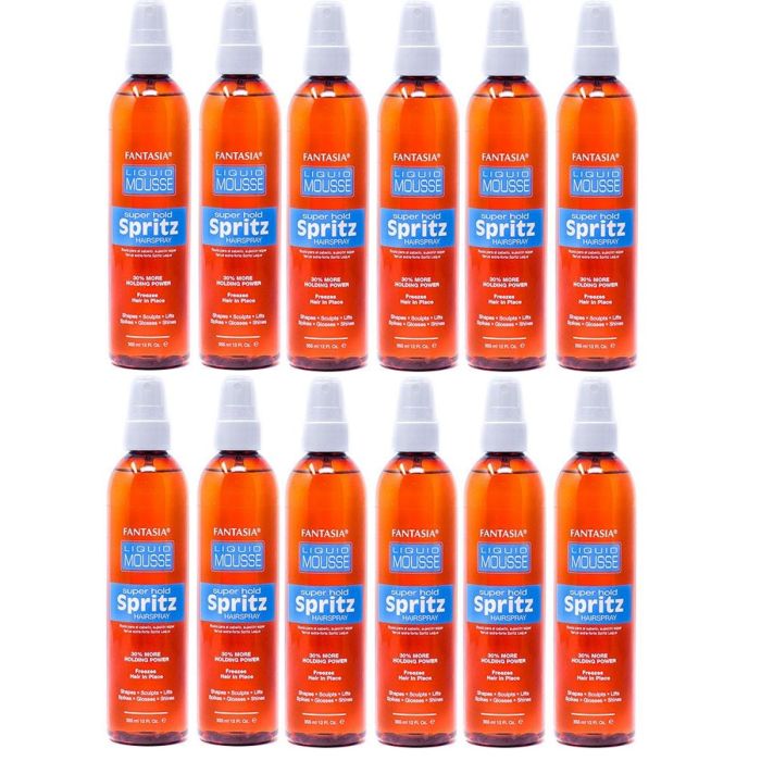 Fantasia Liquid Mousse Spritz - Super Hold 12 oz - 12 Pack