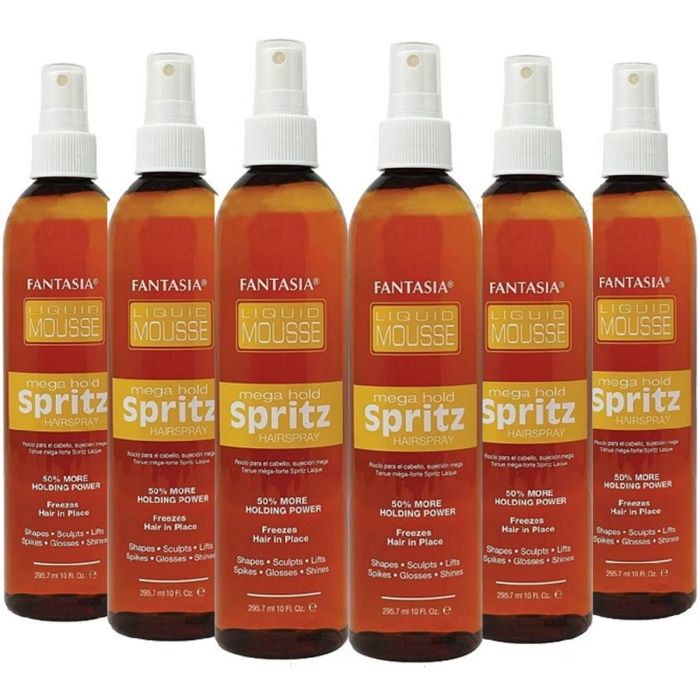 Fantasia Liquid Mousse Spritz - Mega Hold 10 oz [6 Pack]
