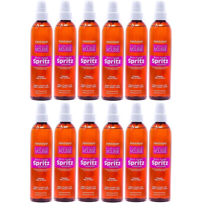 Fantasia Liquid Mousse Spritz - Firm Hold 12 oz - 12 Pack
