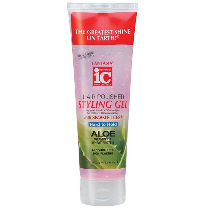 Fantasia IC Hair Polisher Styling Gel Aloe Tube - Hard to Hold 8.7 oz