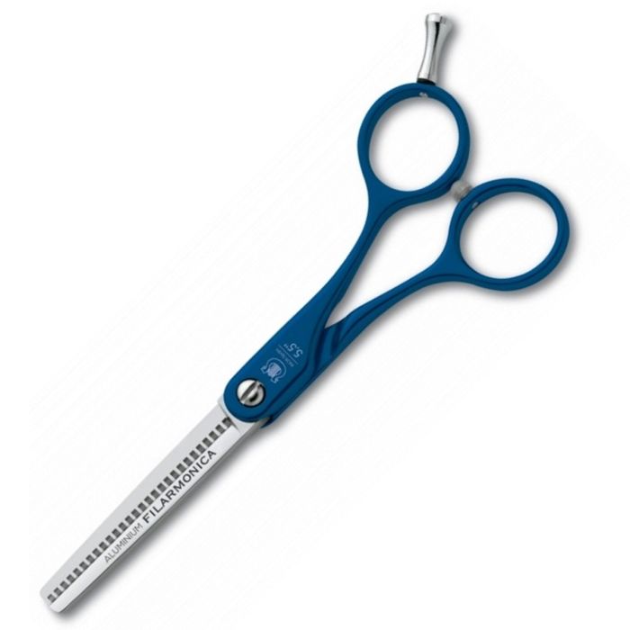 Filarmonica Dur Es 28 Thinning Hairdressing Scissors - Aluminum Handle Blue 5.5" #54056