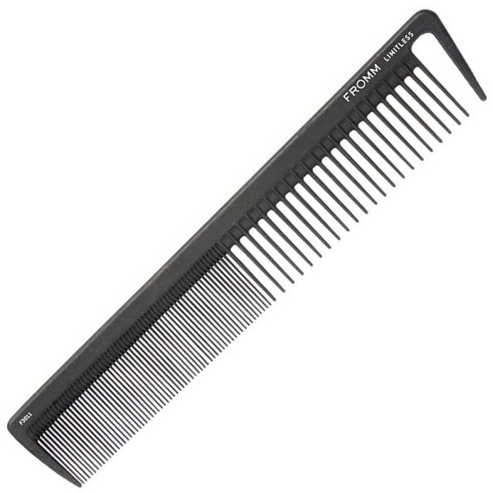 Fromm Style Artistry Limitless Carbon Basin Comb Black - 7.5" #F3011